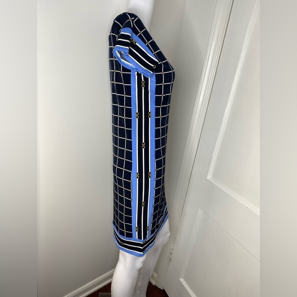 Michael Kors Chic Black and Blue Grid Dress - Picture 5 of 13